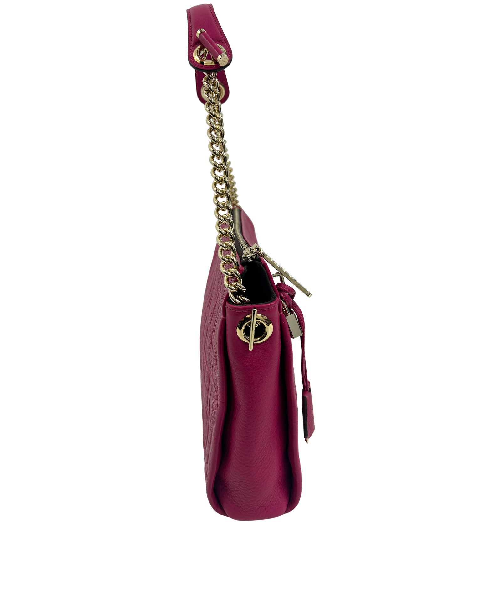 Bolso al Hombro, 290&euro;, Bolso, Rosa, Animal - Piel, Vista lateral